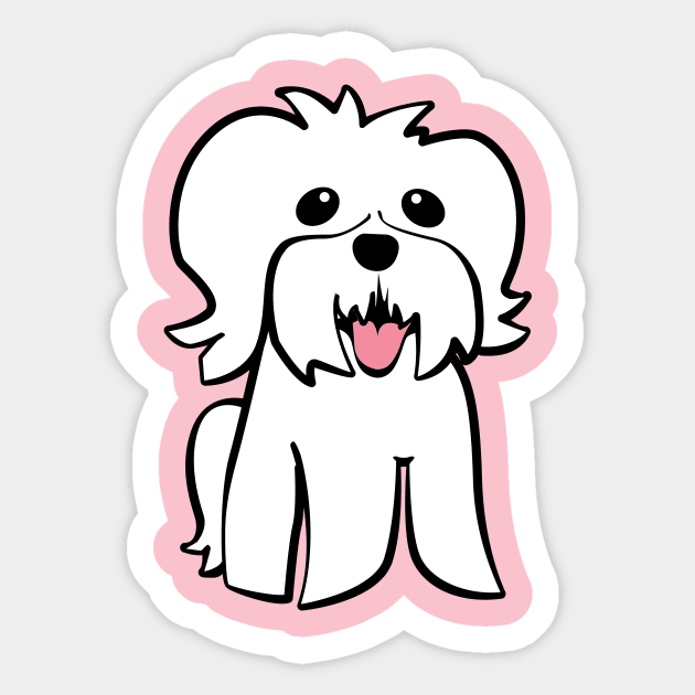 Maltese Dog Sticker by ConstellationPublishing